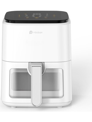 Youban Xiaomi Air Fryer 3.5l Camlı Beyaz Fritöz