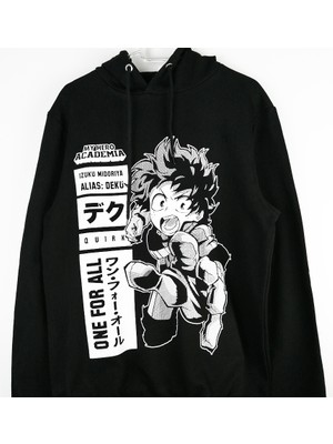 Populus My Hero Academia Kapşonlu Sweatshirt