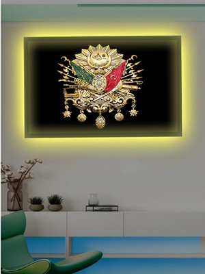 LED Işıklı Osmanlı Amblemi 50 x 35