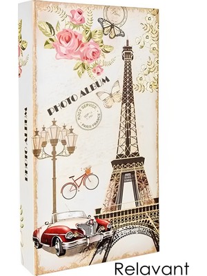 Relavant 300'LÜK Fotoğraf Albümü Paris Desenli 10X15 cm Kaliteli Albüm