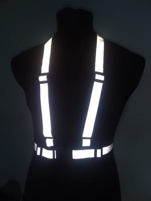 Vi Caro Reflektörlü Yelek Unisex Motorsiklet Aksesuarı İkaz Yeleği Güvenli Gece Sürüşü İçin