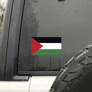 Filistin Bayrağı Araba Arka Cam 19CM - 7cm 2 Adet