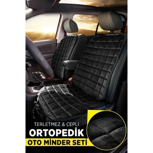 Soft Oto Koltuk Minder Seti - Oto Koltuk Kılıfı Ön 2 Koltuk ve 1 Arka Koltuk Sırt Dayama Tam Takım