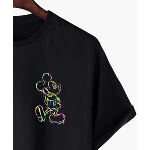 Mickey Mouse Minimal Tasarımlı Oversize  Tshirt