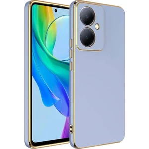 Vivo V29 Lite Kılıf Silikon Parlak Kenar Bark + Ekran Koruyucu Ped