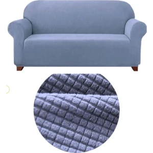 Likrali 3 Kişilik Lastikli Koltuk Kılıfı. Çekyat Koltuk Örtüsü Streç Esnek Kanepe Kılıfı