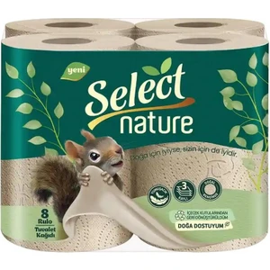 Nature 3 Katlı Tuvalet Kağıdı 8 Rulo (6 Adet)