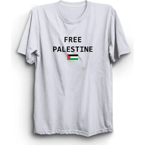 The Fame Özgür Filistin, Bayraklı, Free Palestine With Flag Tişört