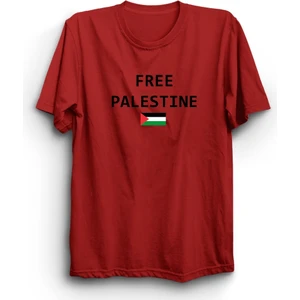 The Fame Özgür Filistin, Bayraklı, Free Palestine With Flag Tişört