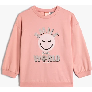 Smileyworld® Sweatshirt Lisanslı Şardonlu Uzun Kollu Pamuklu
