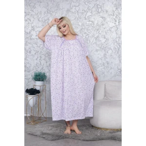 Mevsimlik Pamuklu Çok Bol Kesim Geniş Kalıp Kısa Kollu Anne Gecelik