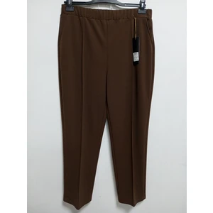 Akşen Giyim Büyük Beden Enine  Boyuna  Likralı  Scuba  Krep  Kumaş Çımalı Klasik  Anne  Pantolon