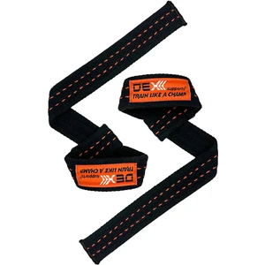 Dex Supports Ağırlık Kaldırma Kayışı Pro Lifting Straps ( Siyah-Turuncu ) 2'li Paket
