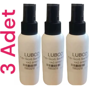 Lubco Kapı Menteşe Gıcırtı Ses Kesici  Sıvı Gres Yağ Spreyi 150 ml x 3 Adet