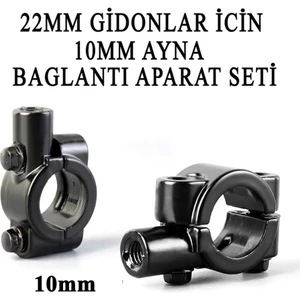 Motosiklet Atv Ayna Bağlantı Kütük Seti 10 mm
