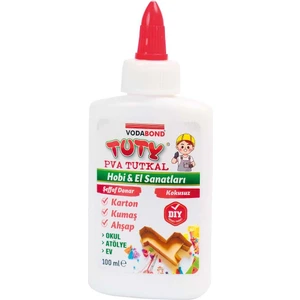 Tuty Pva Karton-Ahşap-Kumaş Tutkalı Şeffaf 100 Ml.