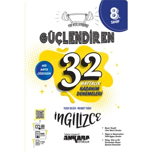 Ankara Yayıncılık Yeni Müfredat 8.Sınıf Ingilizce Nesil Sorularla Güçlendiren 32 Haftalık Kazanım Denemeleri