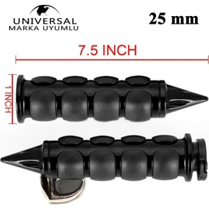 Chopper Cruiser Krom Elcik Seti 25 mm Siyah