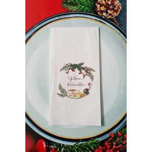 Yılbaşı Kahvaltısı Yazılı Yılbaşı - Yeni Yıl Sunum Peçetesi