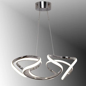 TT Aydınlatma TT307-40-KR Tt Aydınlatma Helezon Modeli Krom Kaplama LED Avize