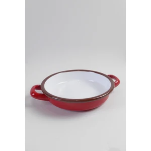 Seltar Home Goods Kırmızı Emaye Sahan 18CM