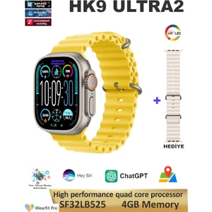 Watch 9 Serisi Hk9 Ultra 2 Gen 3 Amoled Ekran Chatgpt Bt Arama Ios Android Uyumlu Akıllı Saat