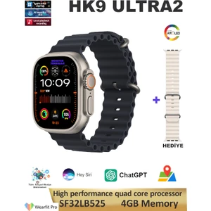 Watch 9 Serisi Hk9 Ultra 2 Gen 3 Amoled Ekran Chatgpt Bt Arama Ios Android Uyumlu Akıllı Saat