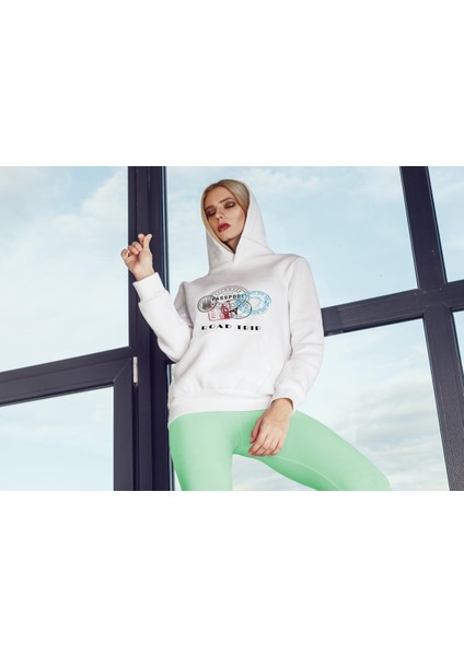 Key & Lynch  Roadtrip Baskılı Kapüşonlu Sweatshirt