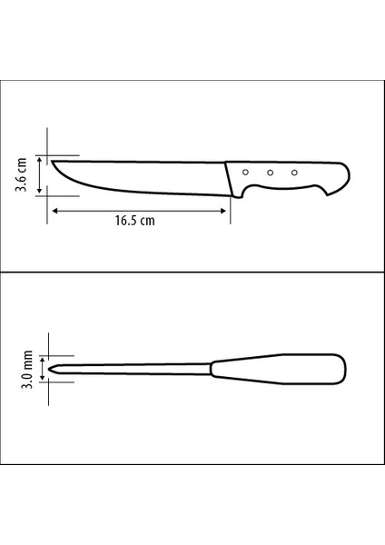 61015 Kasap Bıçağı (Doğrama ve Kesim Bıçağı) indirimleri