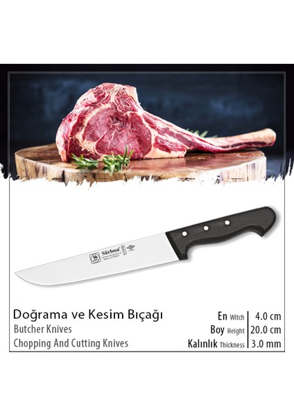 61040 Kasap Bıçağı (Doğrama ve Kesim Bıçağı) fırsatları