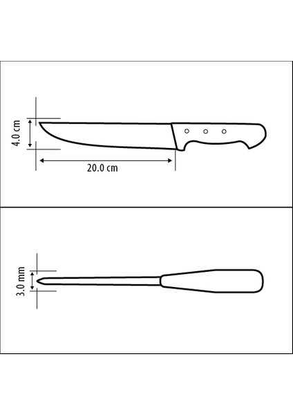 61040 Kasap Bıçağı (Doğrama ve Kesim Bıçağı) indirimleri