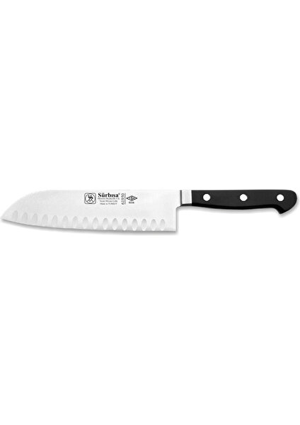 61950 Sıcak Dövme Santoku Aşçı Bıçağı