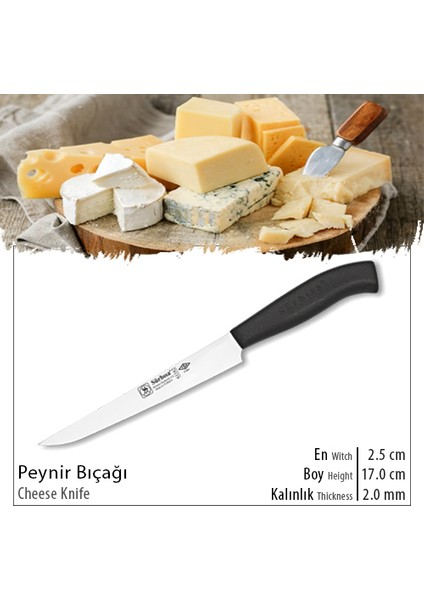 61162 Fleto - Peynir Bıçağı Siyah Renk fırsatları