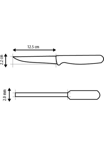 61005-LZ Biftek Bıçağı (Steak) Sebze Bıçağı Tırtıklı Siyah Renk indirimleri