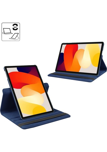 Xiaomi Redmi Pad Se 11 Inç Tablet Kılıf 360 Dönebilen Stand Tam Koruma Pu Deri Akıllı Kapaklı Kılıf+ Dokunmatik Kalem modelleri