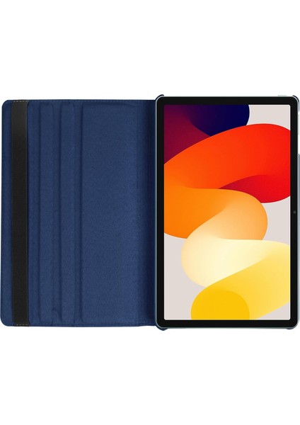 Xiaomi Redmi Pad Se 11 Inç Tablet Kılıf 360 Dönebilen Stand Tam Koruma Pu Deri Akıllı Kapaklı Kılıf+ Dokunmatik Kalem