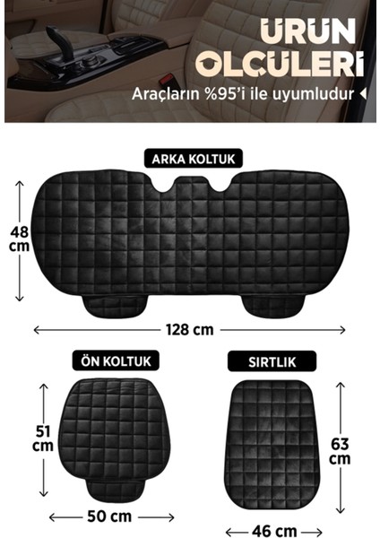 Soft Oto Koltuk Minder Seti - Oto Koltuk Kılıfı Ön 2 Koltuk ve 1 Arka Koltuk Sırt Dayama Tam Takım fırsatları