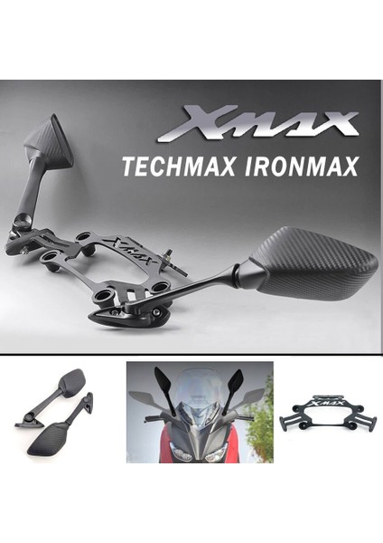 Yamaha Xmax 125/250/300 2018-2022 Katlanır R25 Ayna Bar Seti