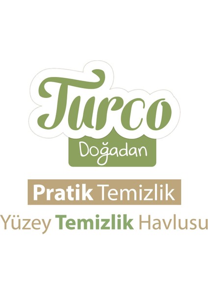 Baby Turco Turco Doğadan Pratik Yüzey Temizlik Havlusu 100 Yaprak