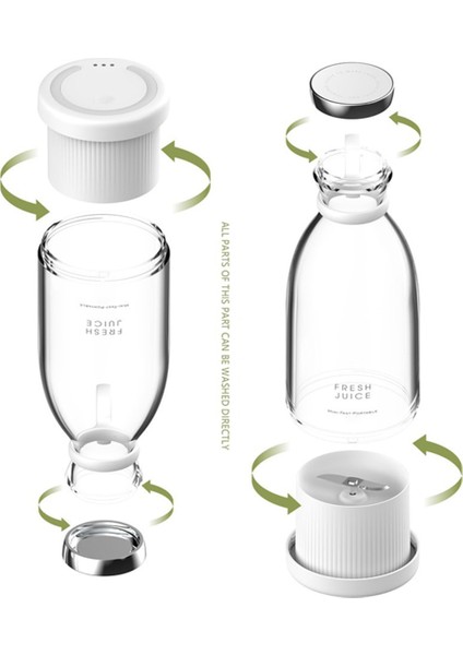 Şarjlı Portatif Taşınabilir El Blenderi Meyve Sıkacağı Mama Karıştırıcı Smoothie Milkshake 350 ml fırsatları