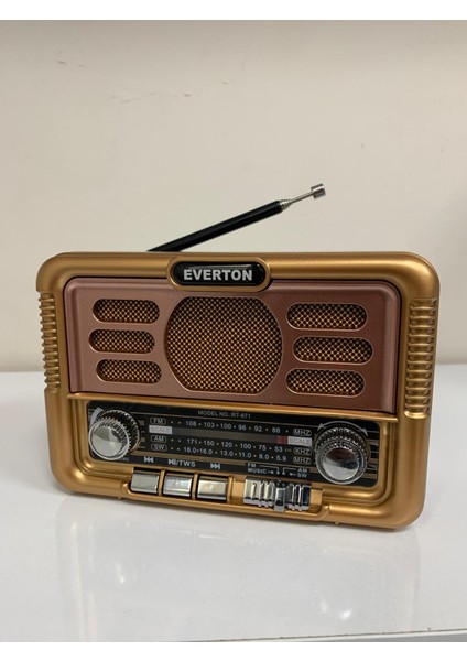 Everton RT-671 USB Bt Radyo Nostajık Solar Paneli Müzik Çalar