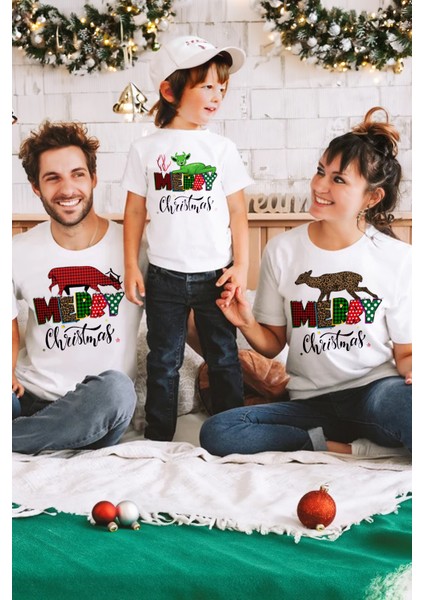 Yılbaşı Geyikli Kadın T-Shirt