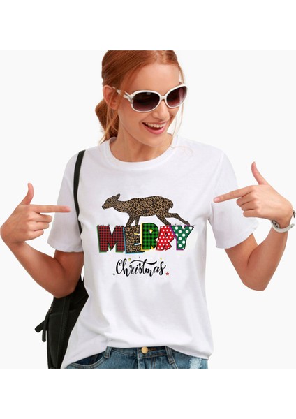 Yılbaşı Geyikli Kadın T-Shirt fiyatları