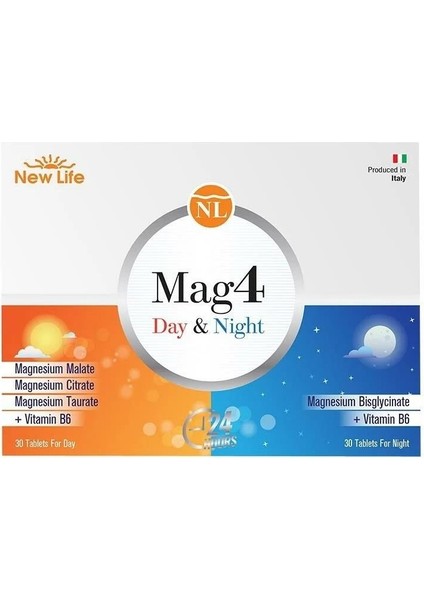 New Life Mag4 Day Night 30 + 30 Tablet