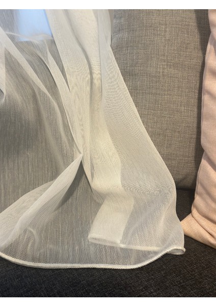 Bambu Tül Perde Ekru Ütü Istemez Kırışmaz 1/3 Sık Pile indirimleri