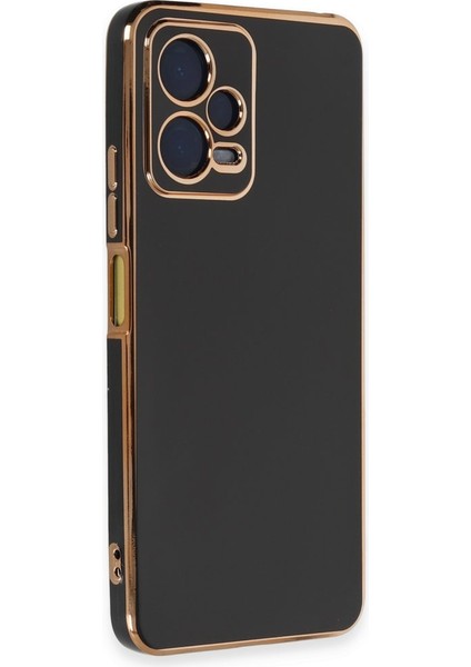 Xiaomi Redmi Note 12 Pro 5g Kılıf Silikon Parlak Kenar Bark