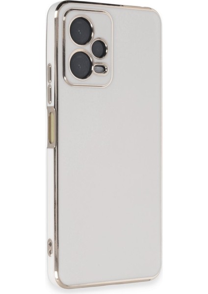 Xiaomi Redmi Note 12 Pro 5g Kılıf Silikon Parlak Kenar Bark + Ekran Koruyucu