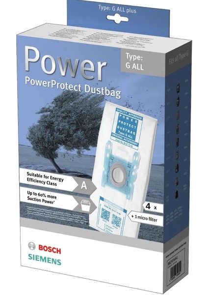 1. Kalite Bosch Bbs 24-29 Alpha 5 Katlı Kutulu Ithal Bez Toz Torbası 4 Adet + 1 Micro Filtresi