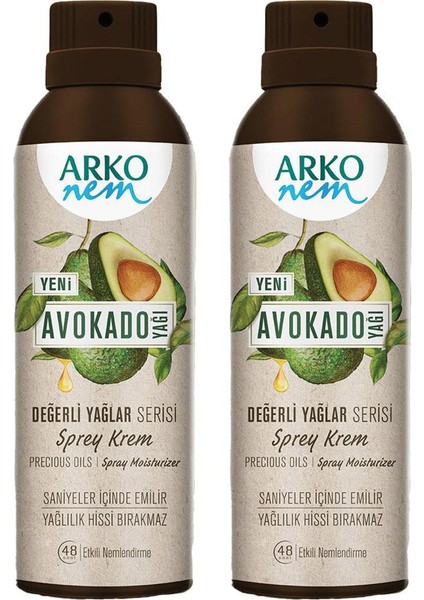 Arko Sprey Krem Değerli Yağlar Avokado 150ML (2 Adet) fiyatları