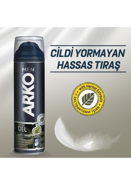 Tıraş Jeli Anti Irritation 200 ml x 2 Adet fırsatları